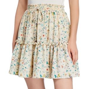 NEW Neiman Marcus floral ruffle skater skirt